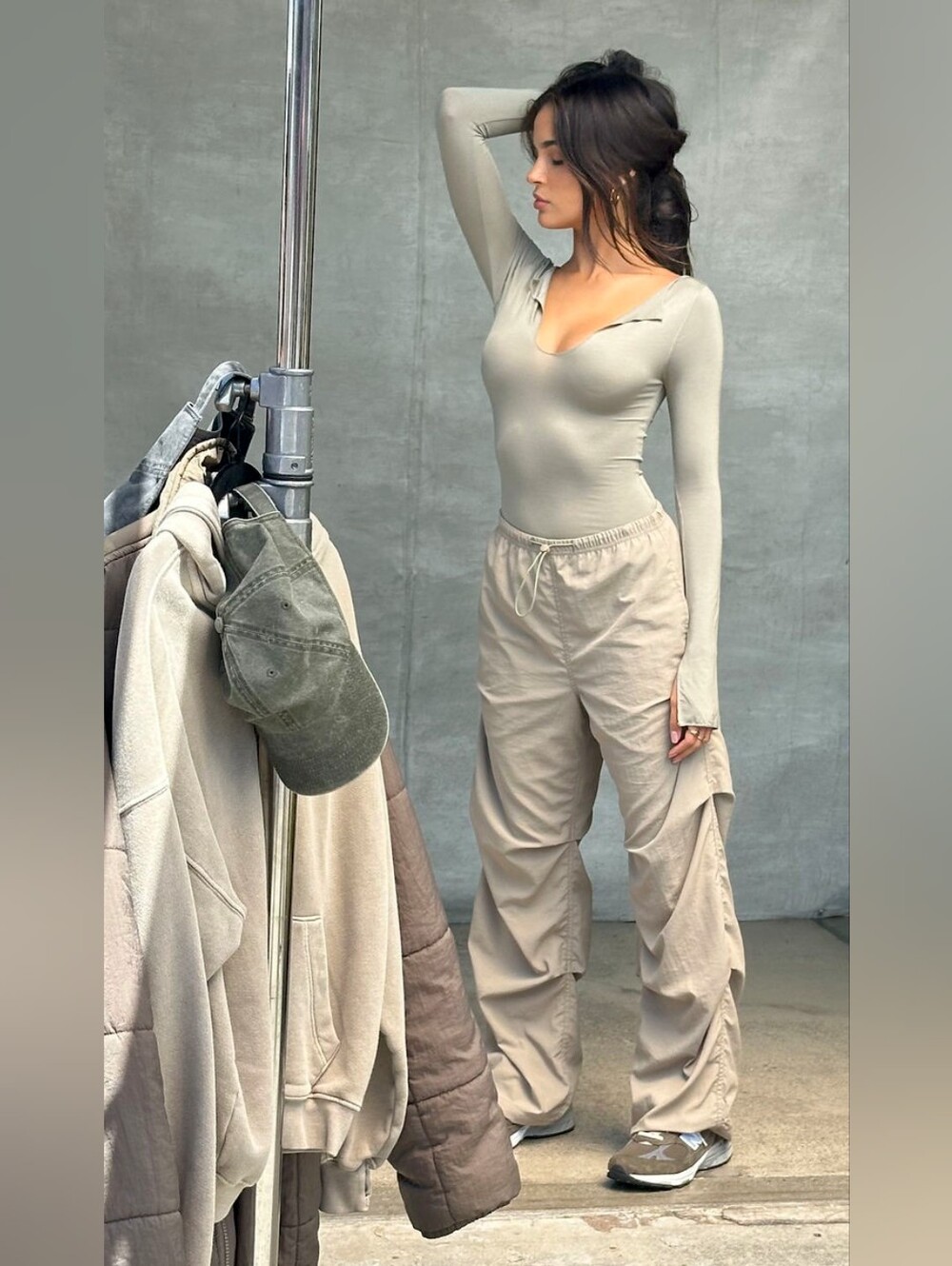 Joah Brown Ruched Track Pant in Desert Sage SOLD OUT | XS | Limited Edition RARE